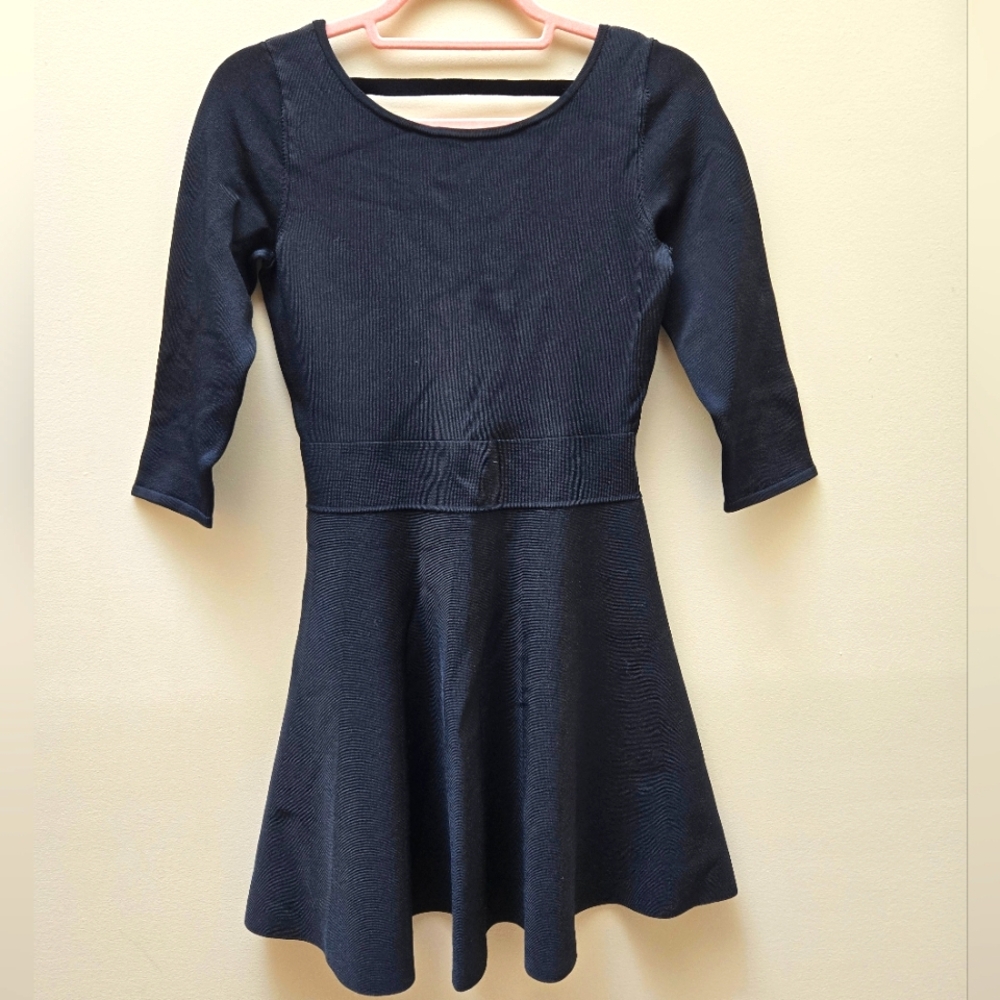 Guess Stretch Knit Black Dress
